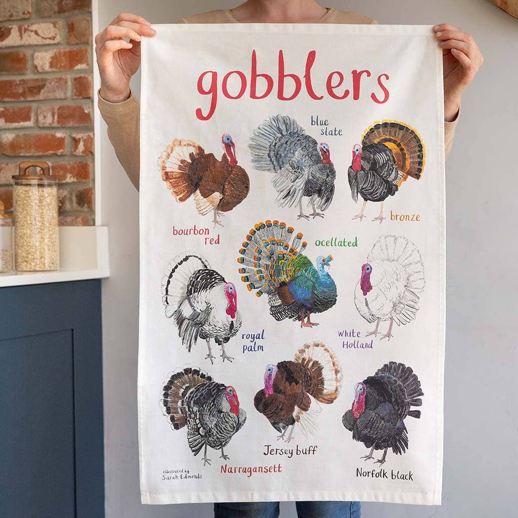Gobblers Bird Cotton Tea Towel