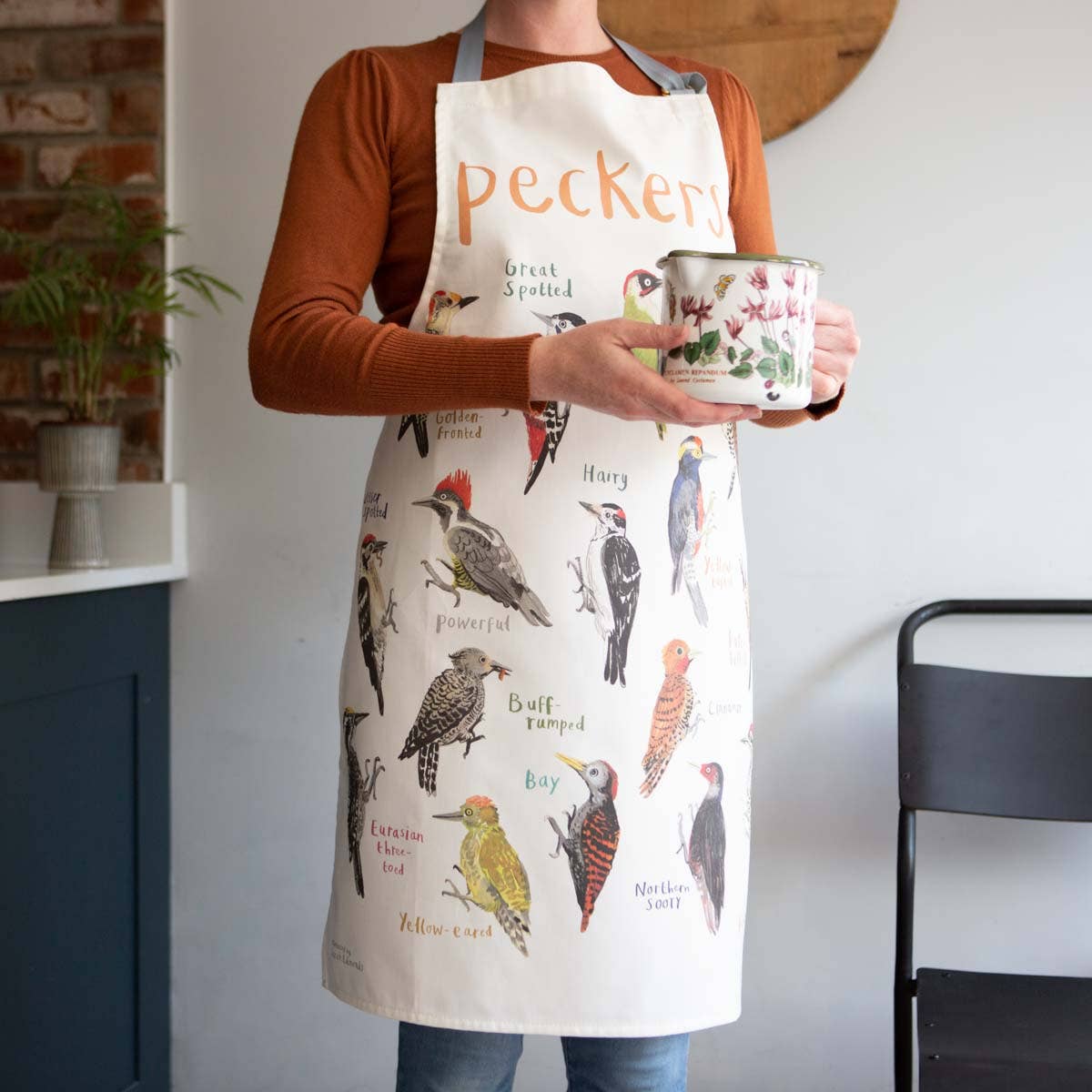 Peckers Bird Cotton Apron