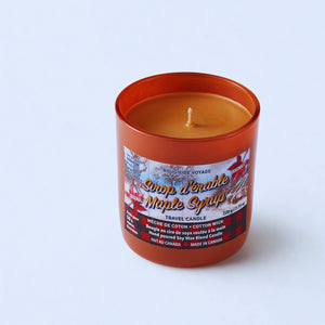 Maple Syrup Candle in Amber Glass