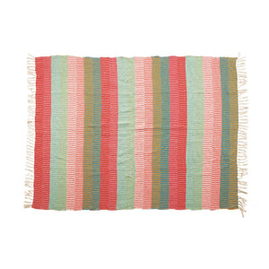 Stripe Throw (Red/Pink/Green/Blue)