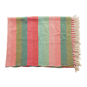 Stripe Throw (Red/Pink/Green/Blue)