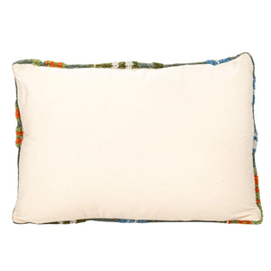 Woven Boucle Botanical Lumbar Pillow