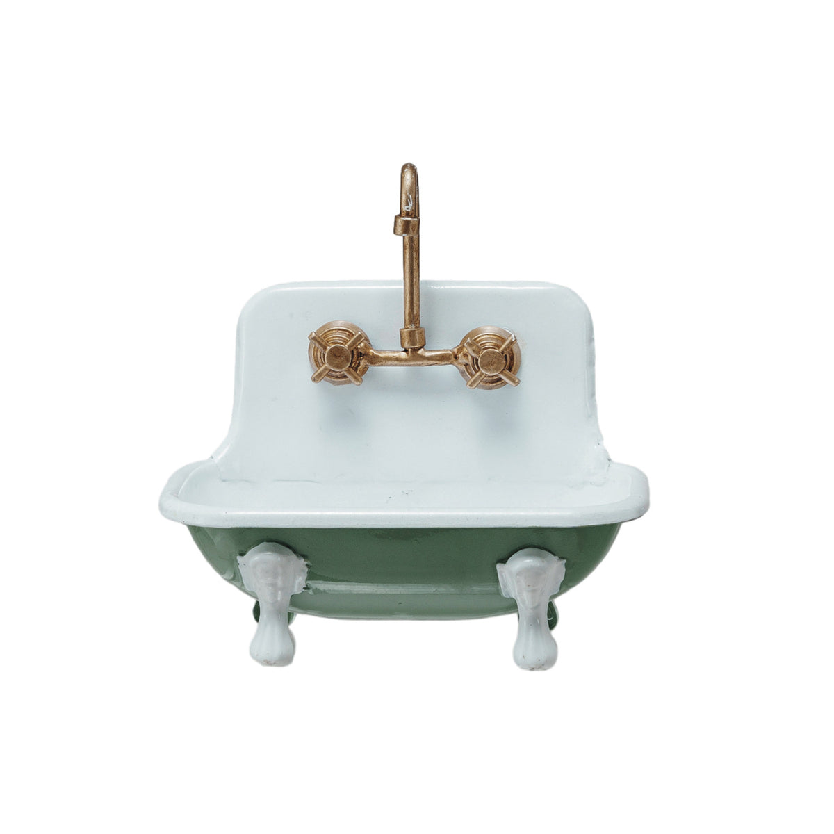 Metal Sink Soap Dish with Faucet