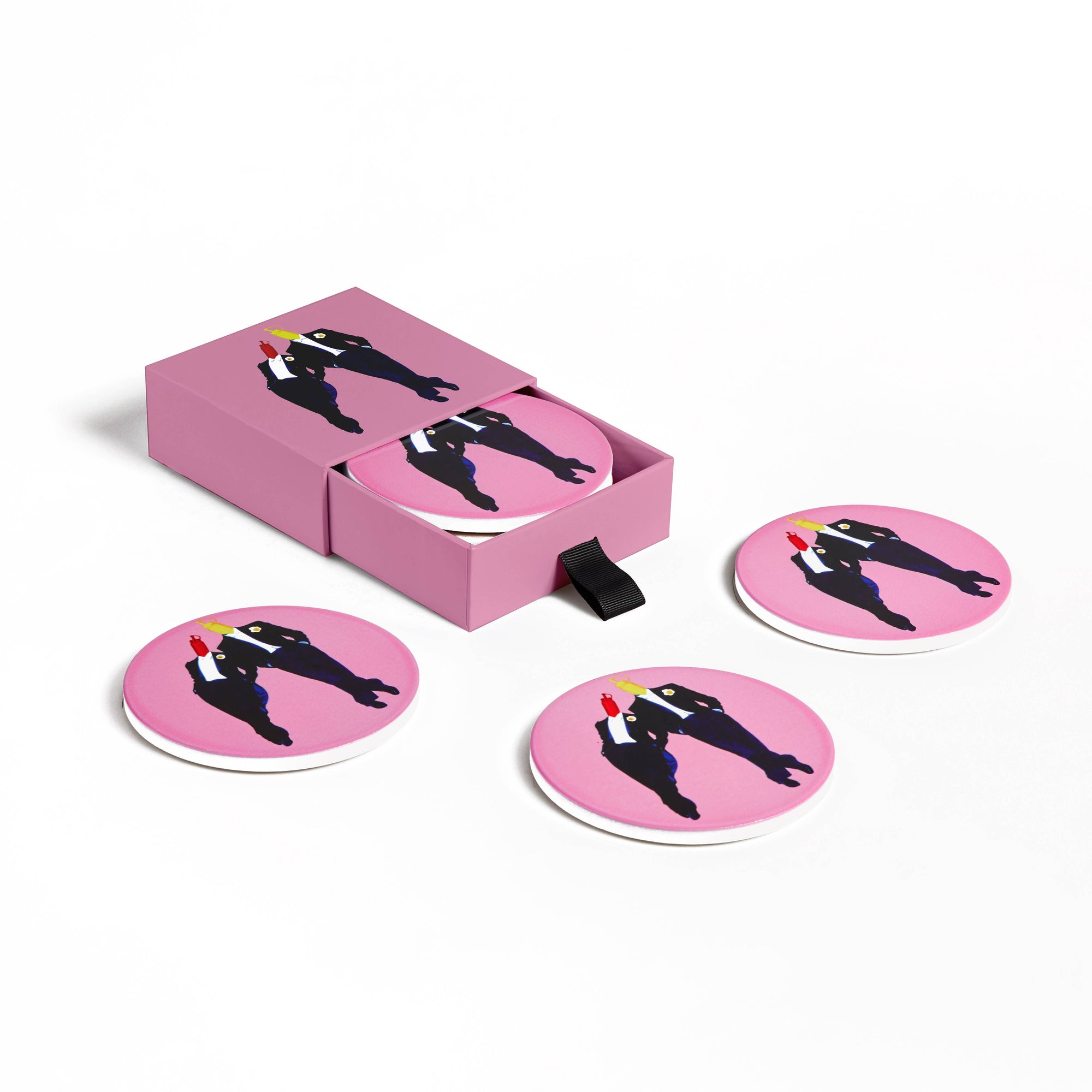 Ketch & Mout Set of 4 Ceramic Coasters
