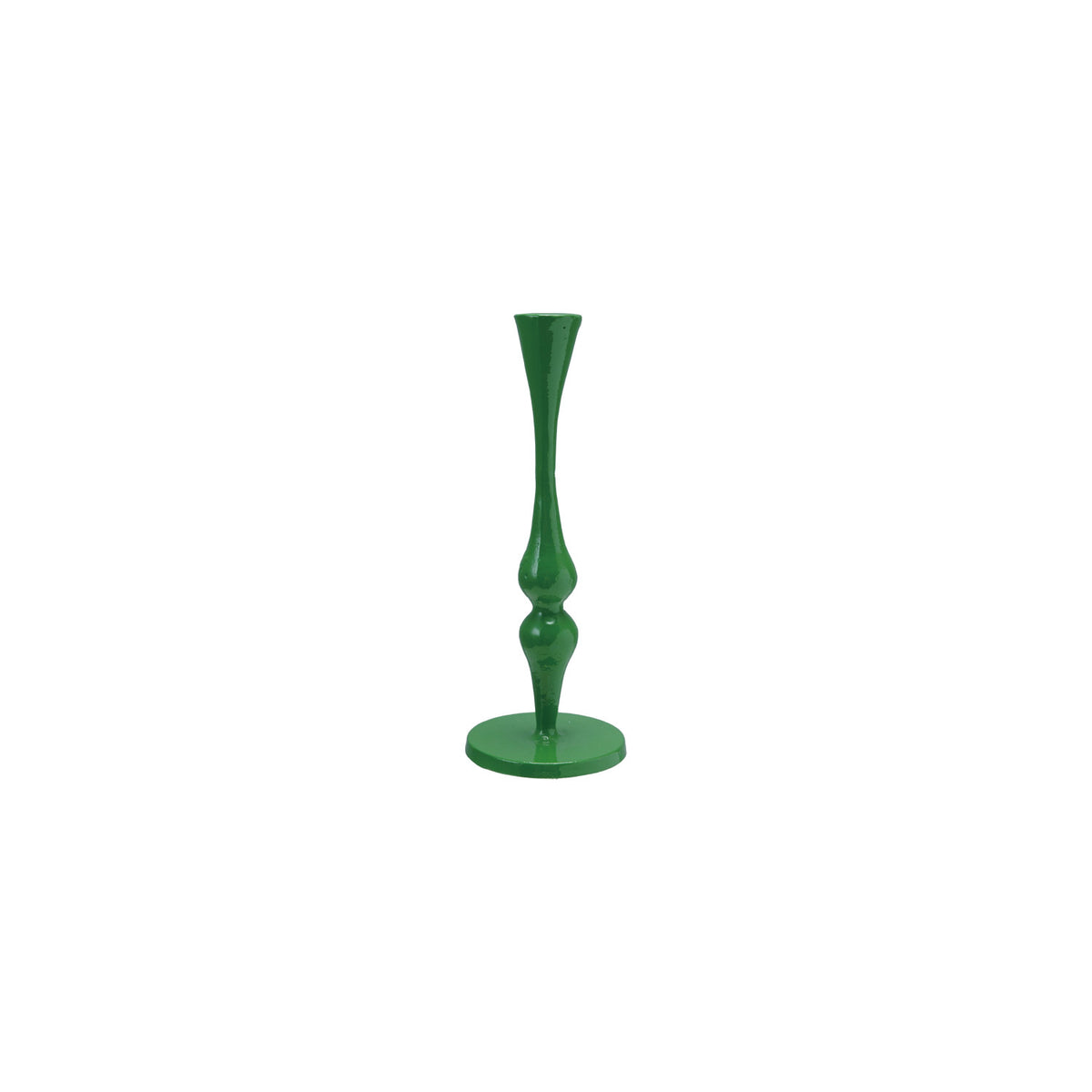 Green Cast Iron Taper Candle Holder
