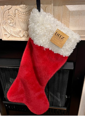 Fuzzy Christmas Stocking (3 Colours)