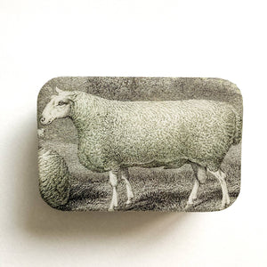 Notions Tin, Sheep Knitting Kit, Stitch Marker Storage