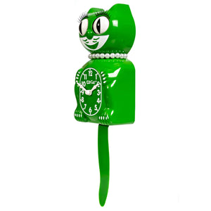 Classic Green Lady Kit Cat Klock