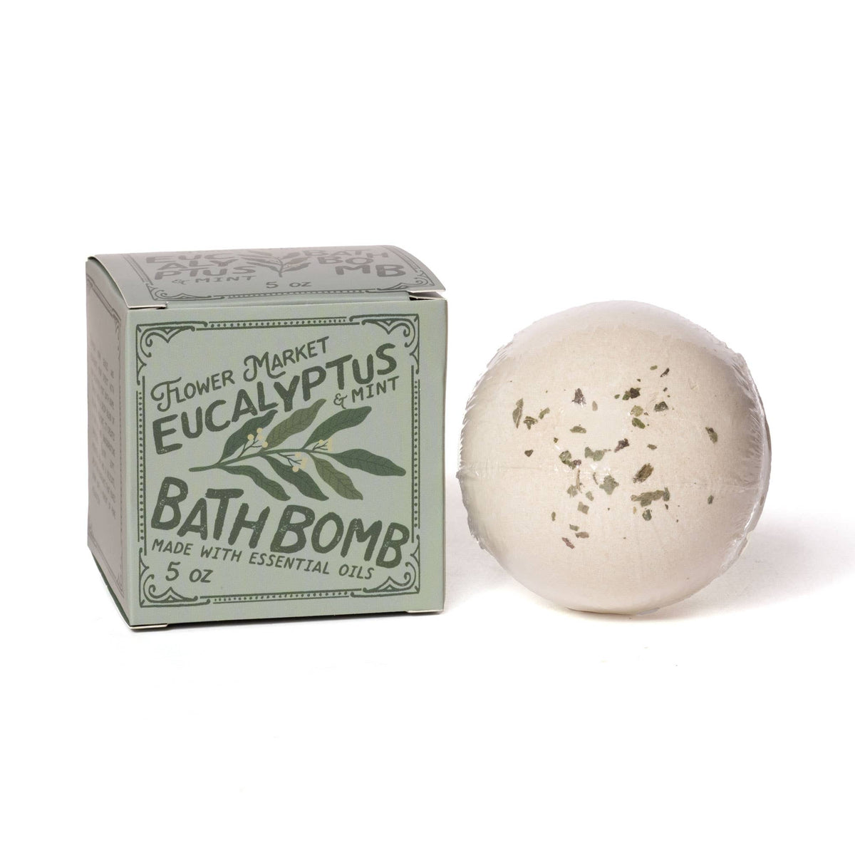 Eucalyptus & Mint Bath Bomb - with Box Aromatherapy 5 oz
