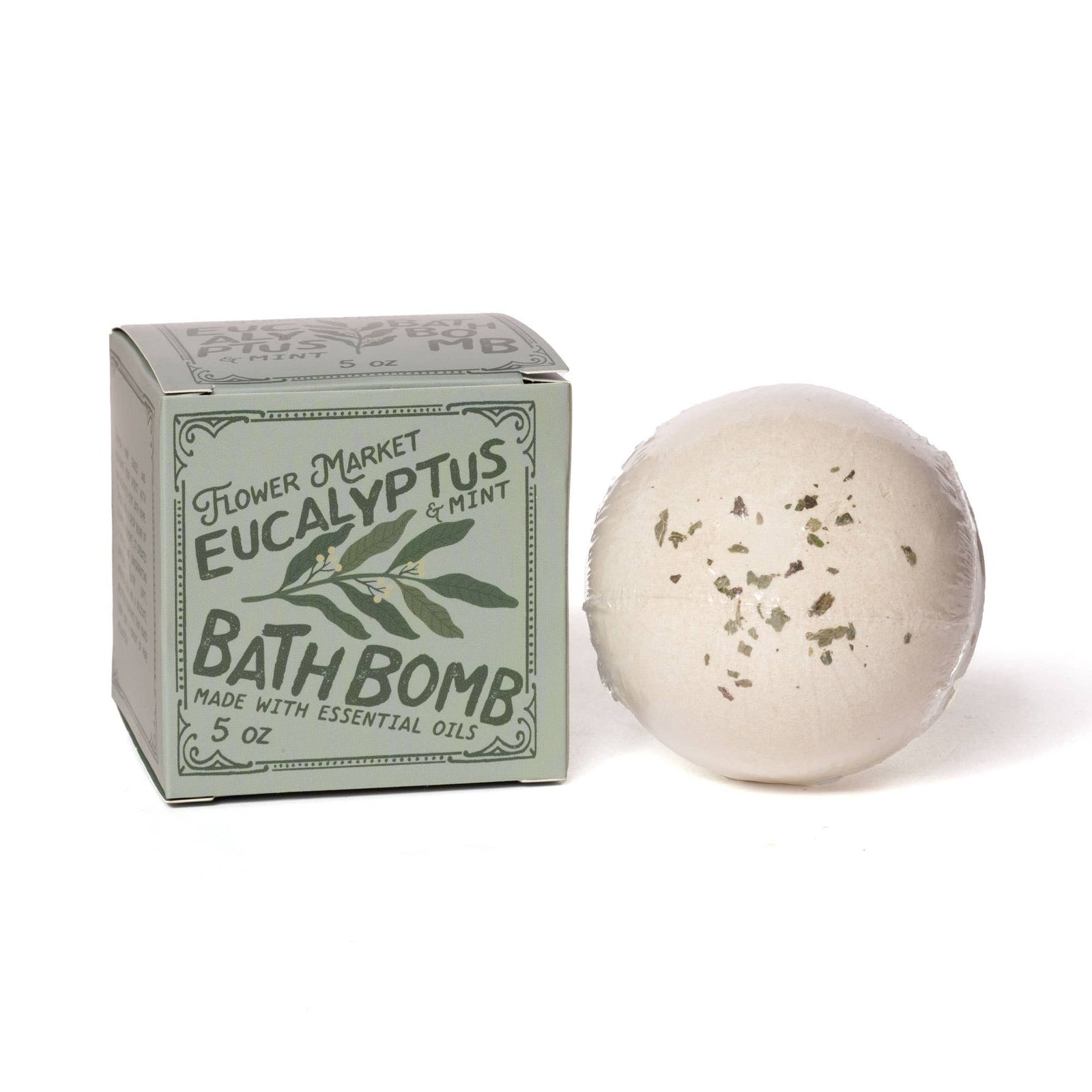 Eucalyptus & Mint Bath Bomb - with Box Aromatherapy 5 oz