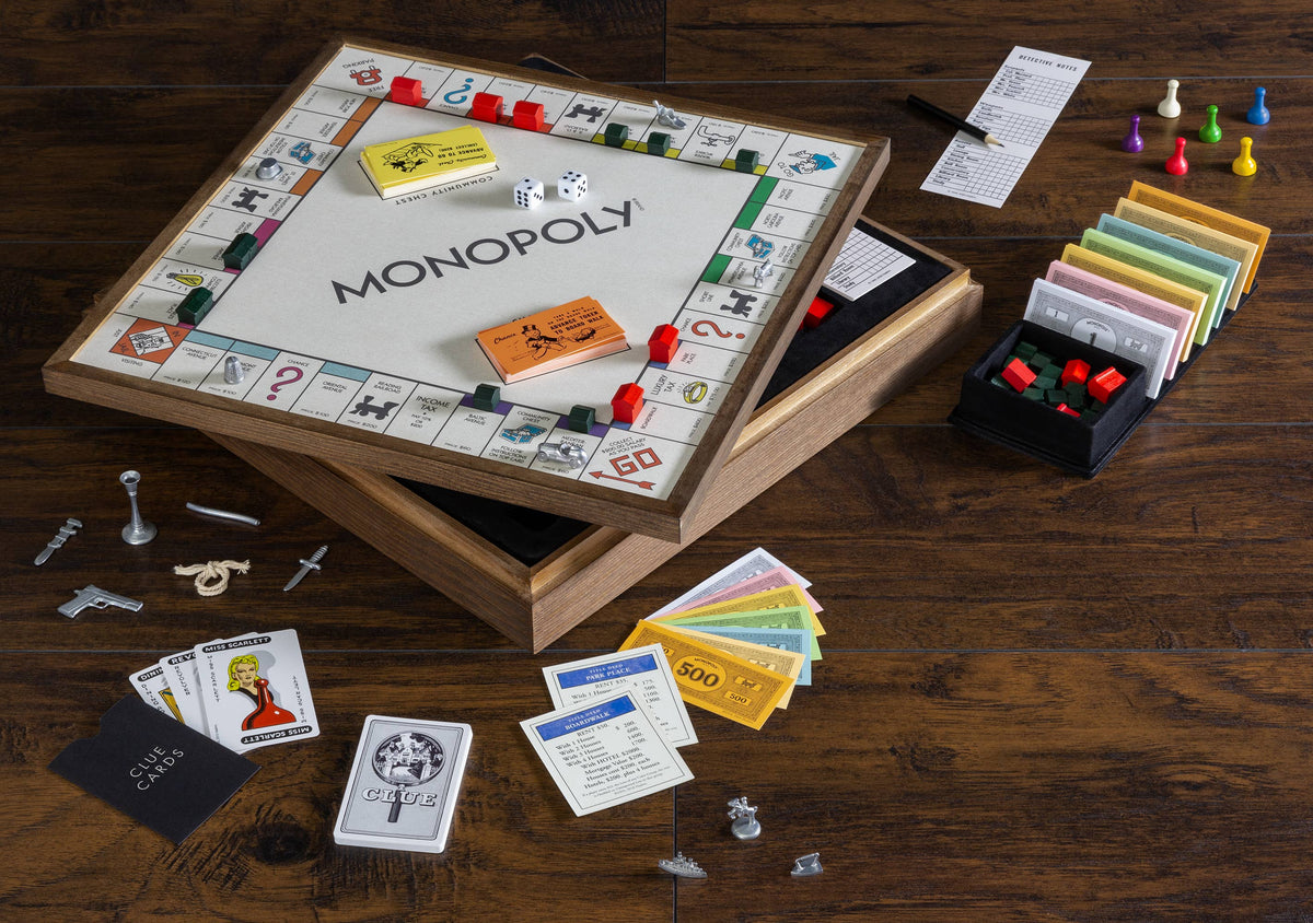 Monopoly & Clue 2-in-1 Deluxe Vintage Edition