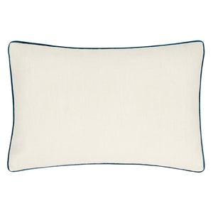 Marigold Embroidered Cushion Indigo
