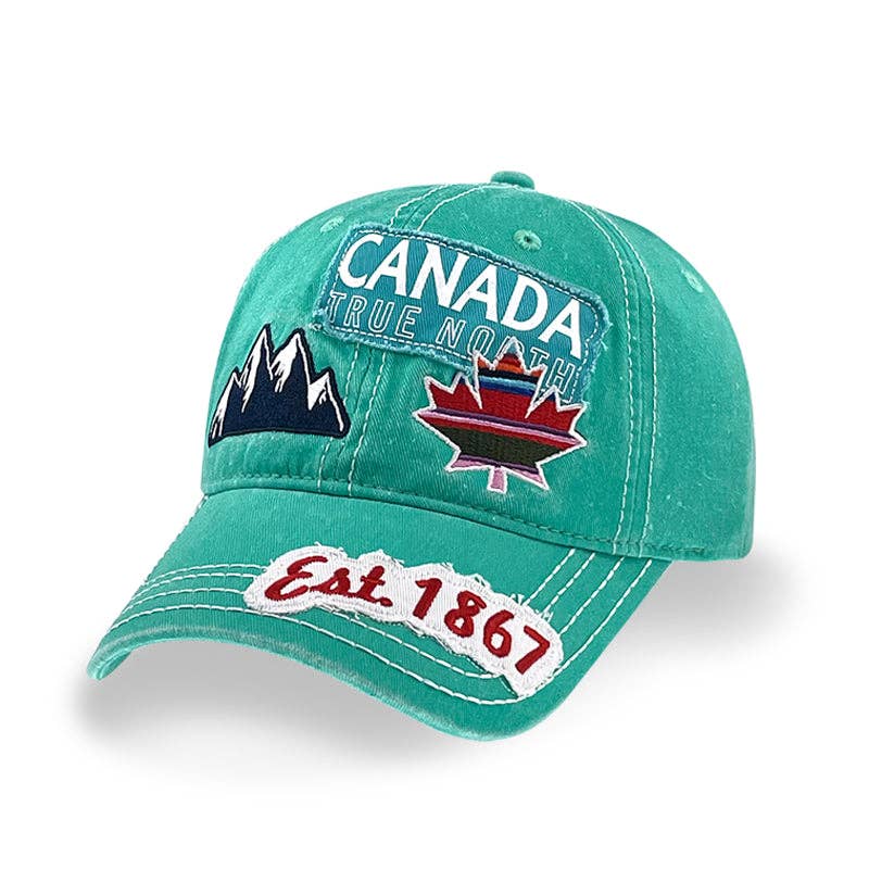Canada Distressed Patch Baseball Cap