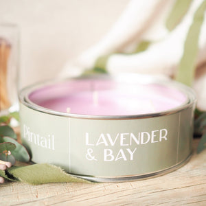 Lavender and Bay Triple Wick Candle | Large Candles in Tins