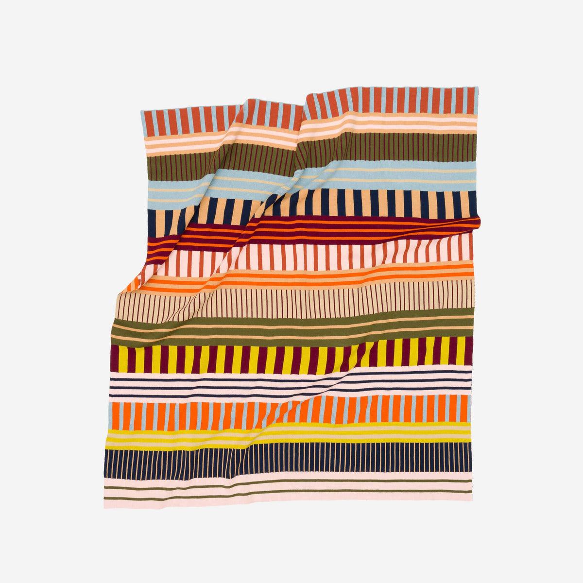 Patchwork Stripe Throw