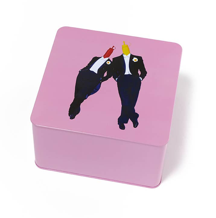Square metal box Ketch & Mout