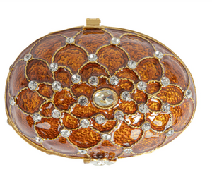 Egg Shaped Jewelled Trinket Box