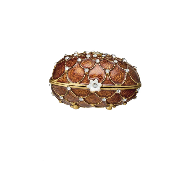 Egg Shaped Jewelled Trinket Box