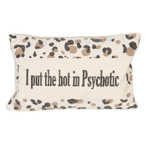 Embroidered Throw Pillow- "I Put The Hot?"