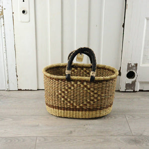 Oval Basket with Two Handles Small - Traditional Palette