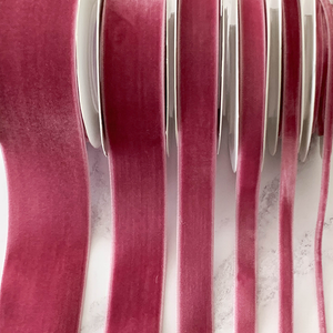 Antique Rose Velvet Ribbon 38mm  - 3 Meter roll