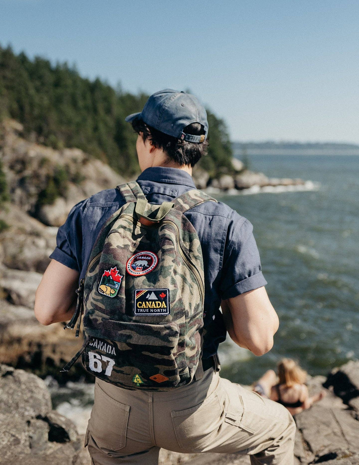 CANADA CAMOUFLAGE CANVAS BACKPACK
