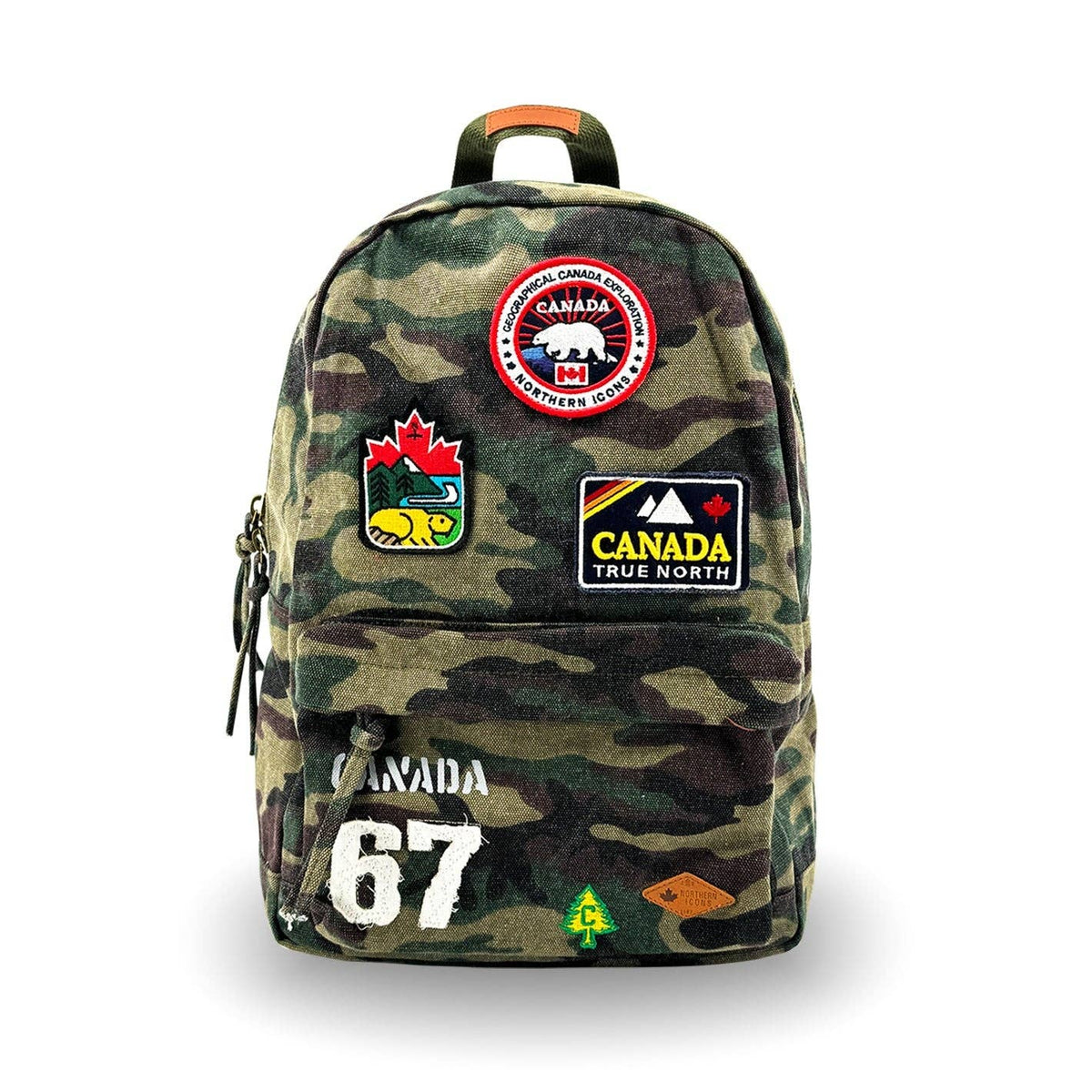 CANADA CAMOUFLAGE CANVAS BACKPACK