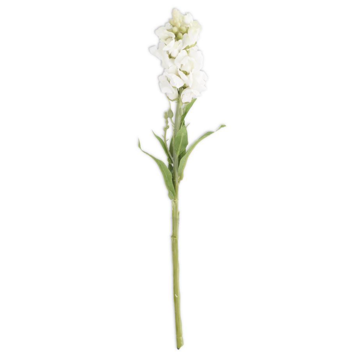 20.5 inch white snapdragon flower stem