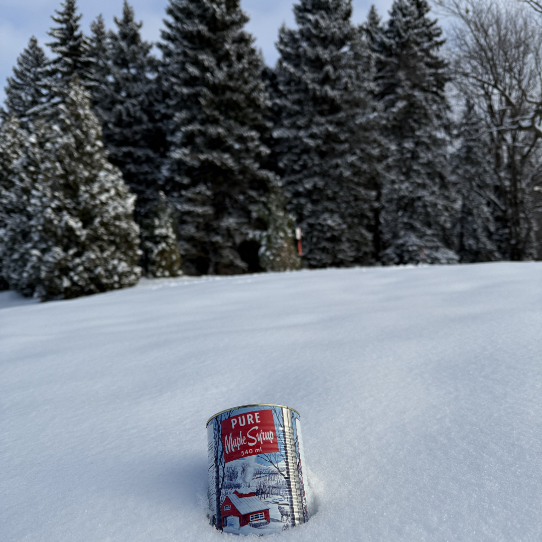 Maple Syrup Candle – 540 ml Iconic Tin Can (Wood wick)