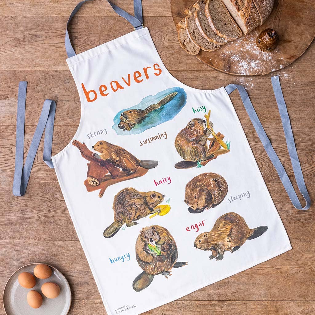 Beavers Animal Cotton Apron