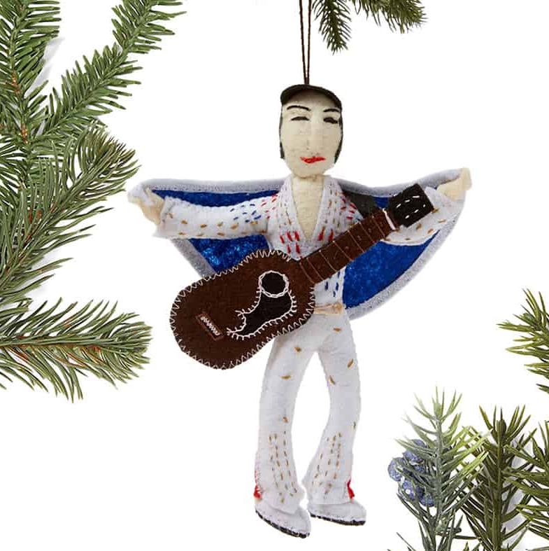 Felt Elvis Presley Ornament