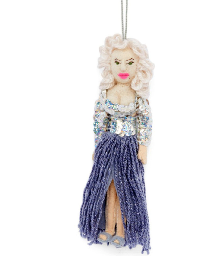 felt Dolly Parton ornament