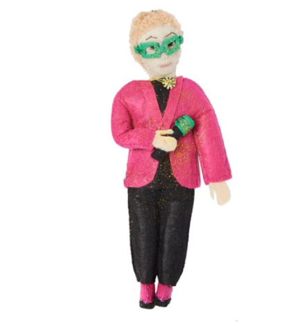 felt Elton John ornament