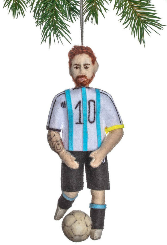 felt Lionel Messi ornament