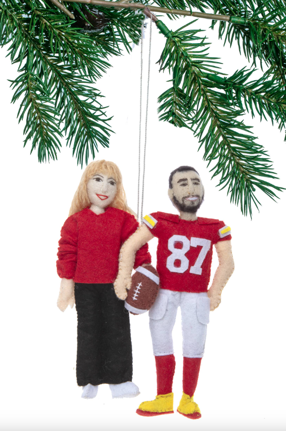 Felt Taylor & Travis Ornament