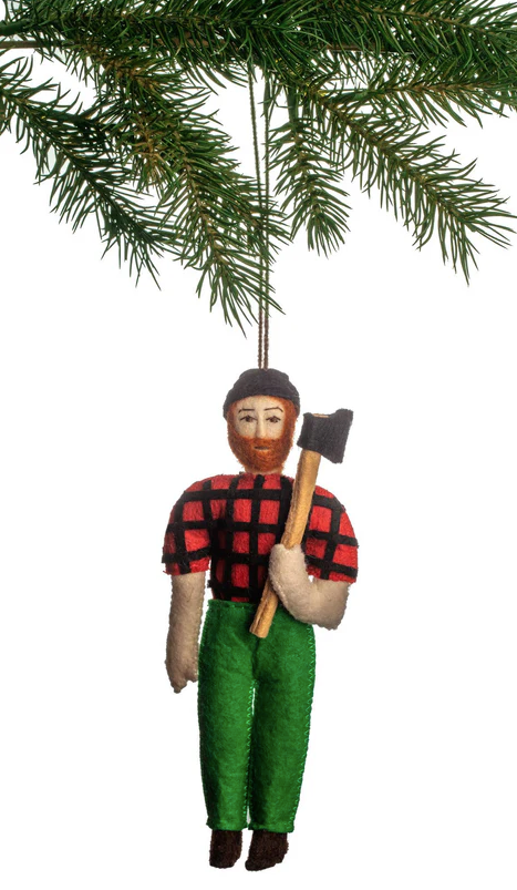 Paul Bunyan Felt Ornament