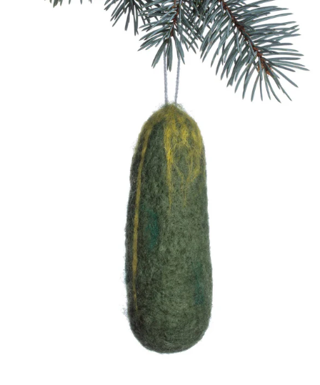 Pickle Felt Ornament