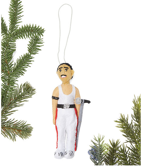 felt Freddie Mercury ornament 