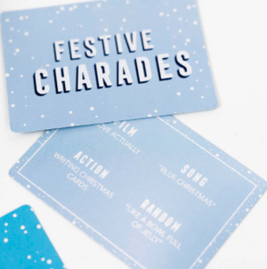 festive charades game