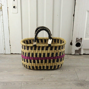 Oval Basket with Two Handles Large - Traditional Palette