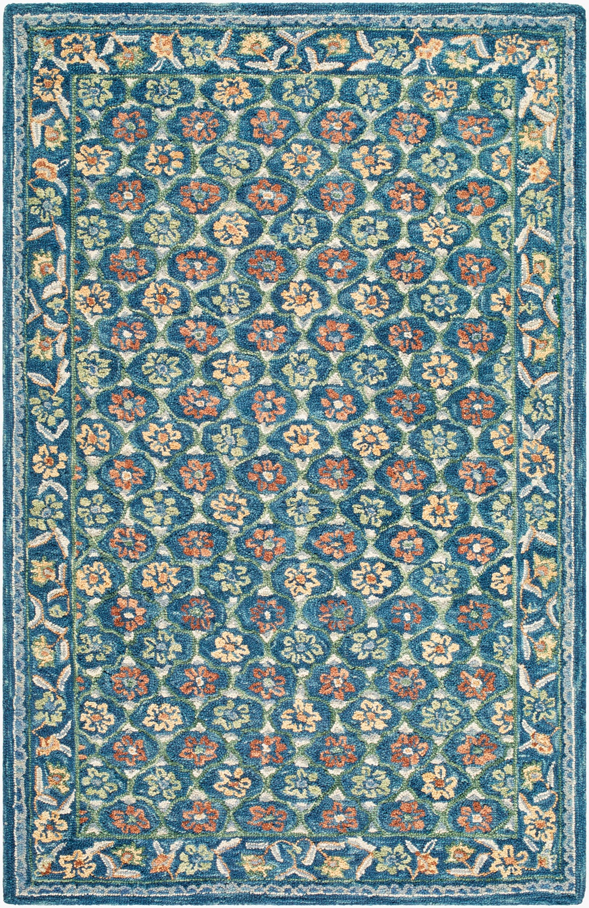 Fairfax Blue Garden Rug