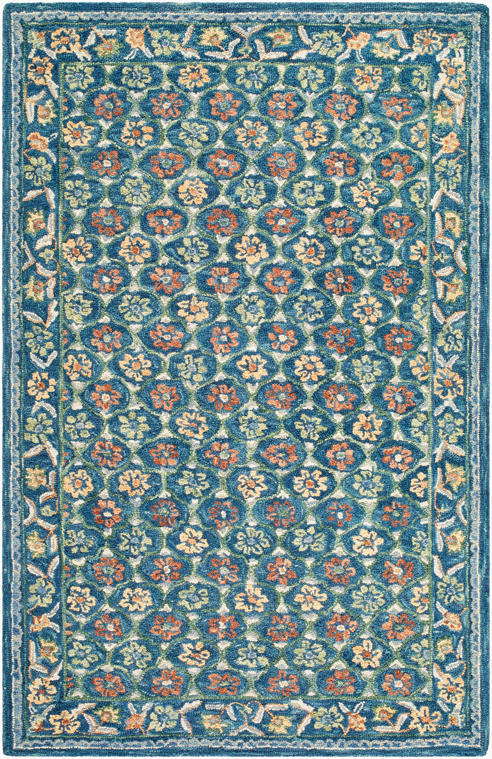 Fairfax Blue Garden Rug