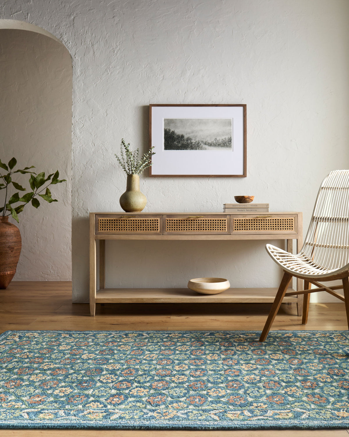 Fairfax Blue Garden Rug