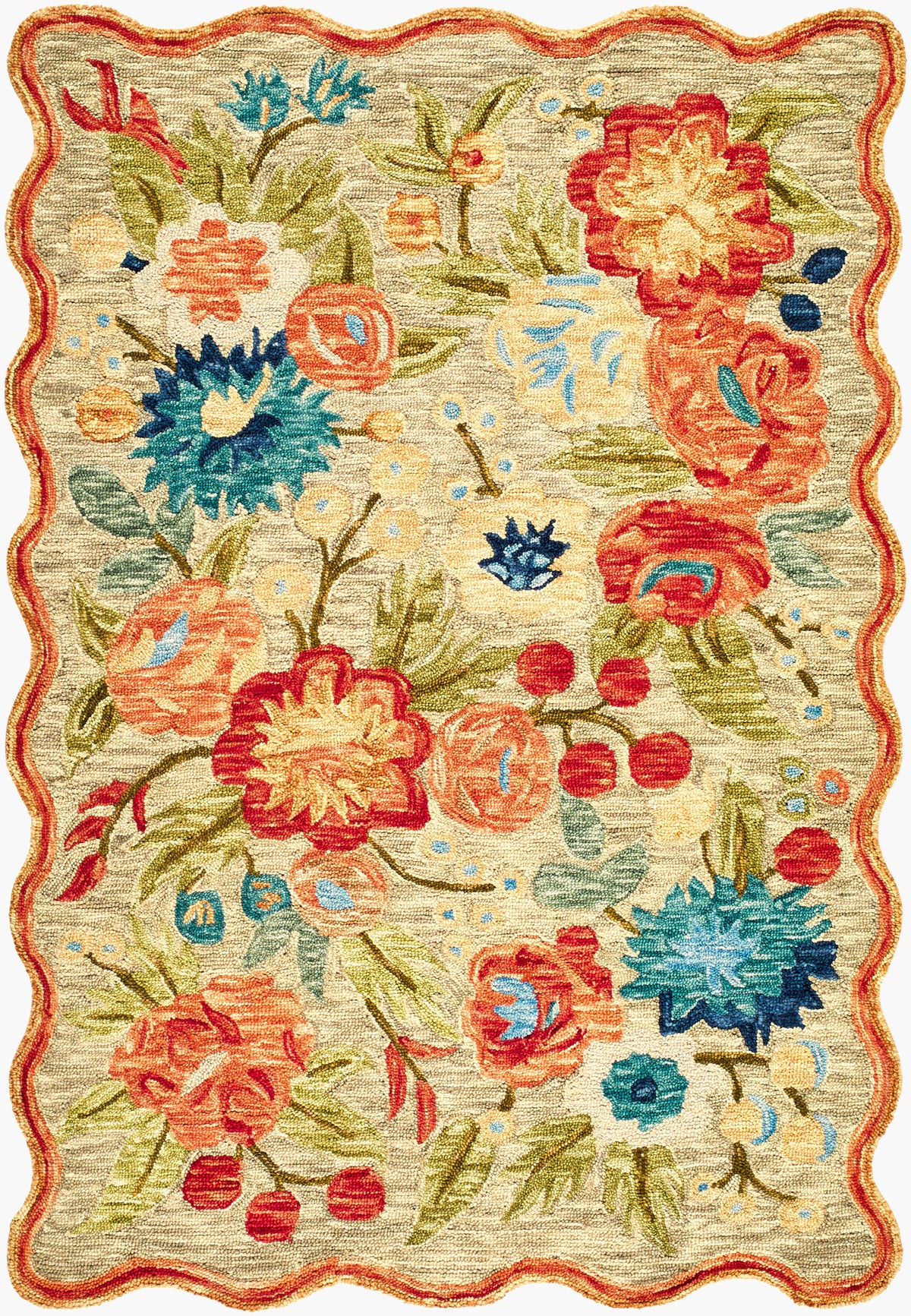 Garden Festival Rug in Taupe