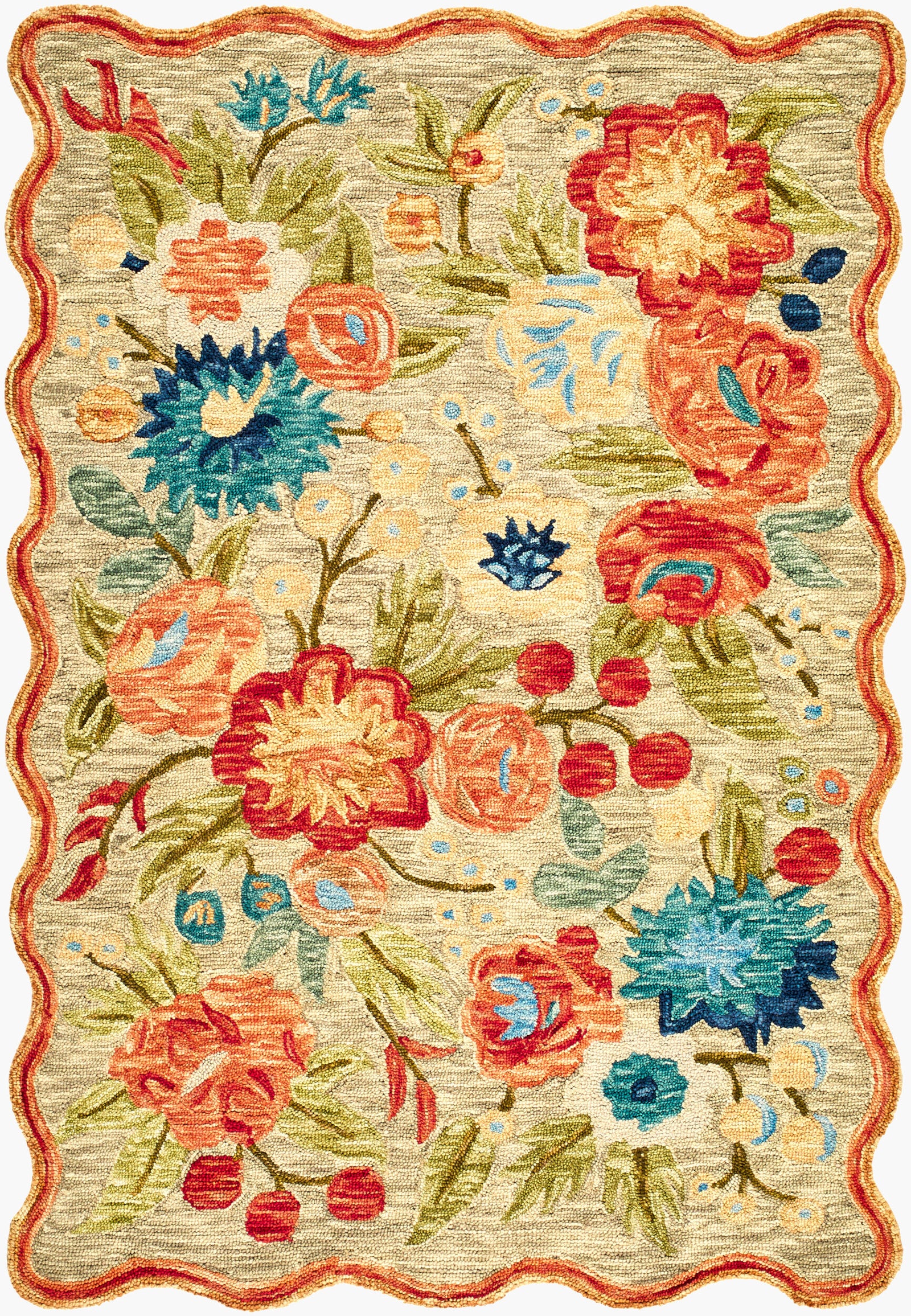 Garden Festival Rug in Taupe