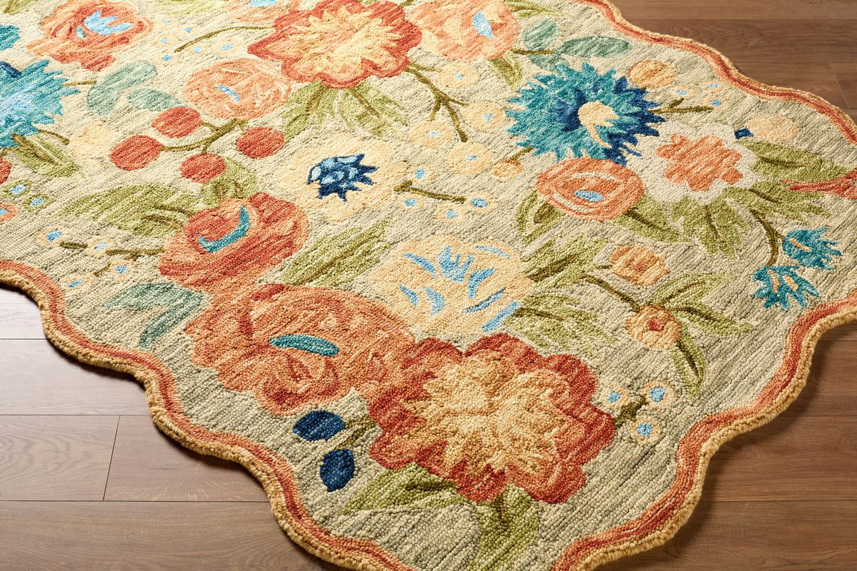 Garden Festival Rug in Taupe