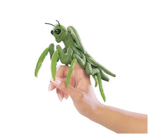 praying mantis finger puppet