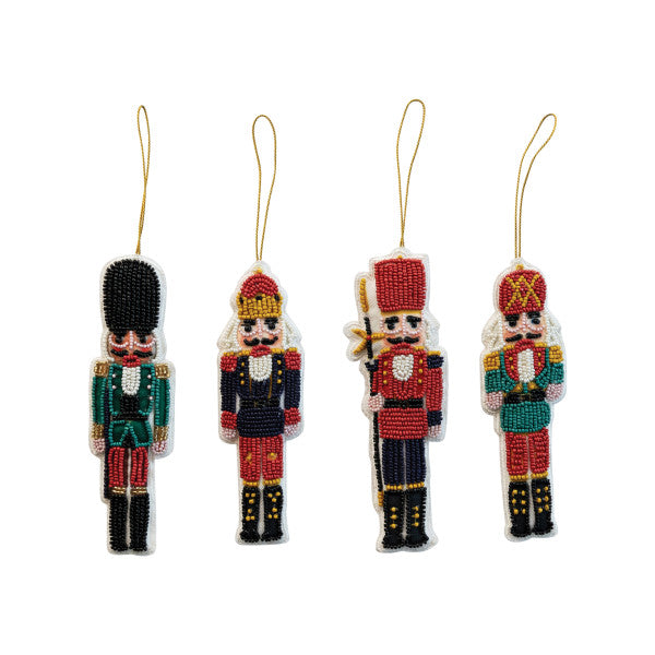 Beaded Nutcracker Ornament (4 Styles)