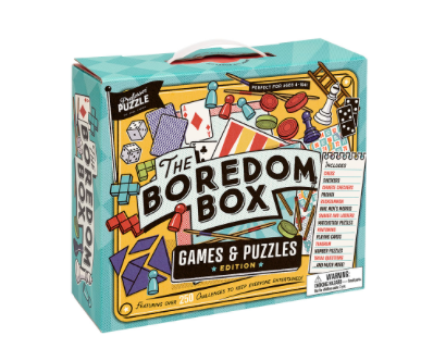 the boredom box of games and puzzles