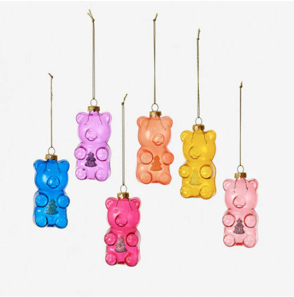 Glass Gummy Bear Ornament